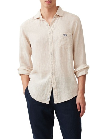 Coromandel 2 Long Sleeve Sports Fit Shirt in Natural