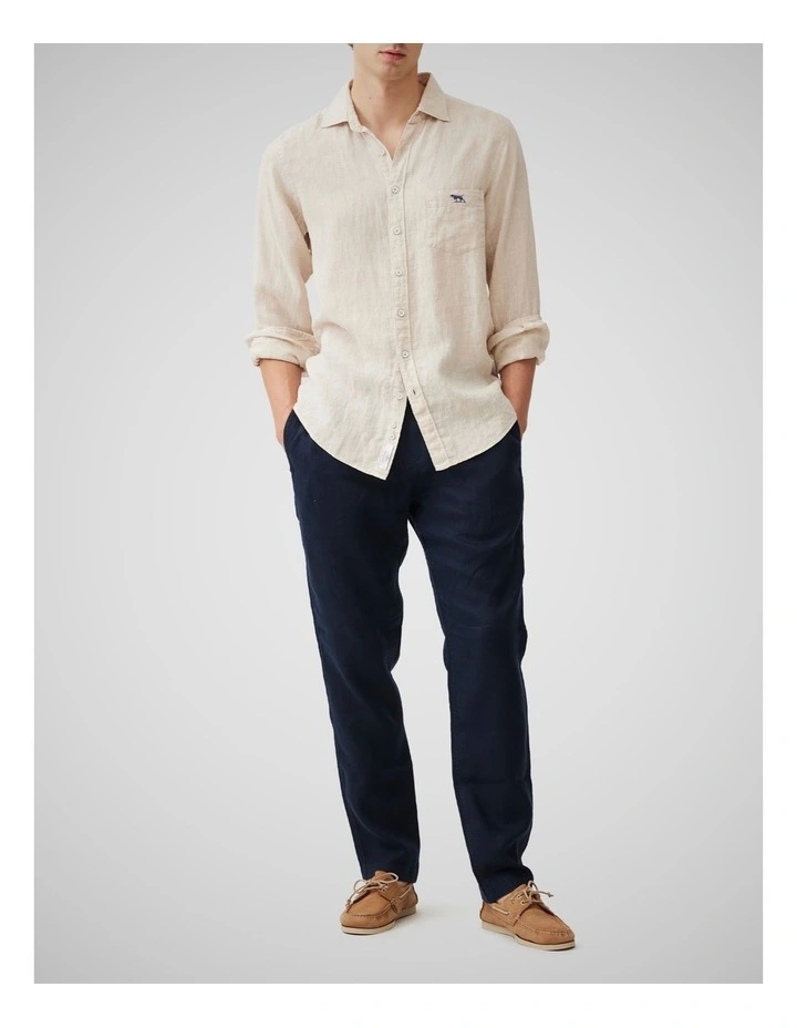 Coromandel 2 Long Sleeve Sports Fit Shirt in Natural image 2