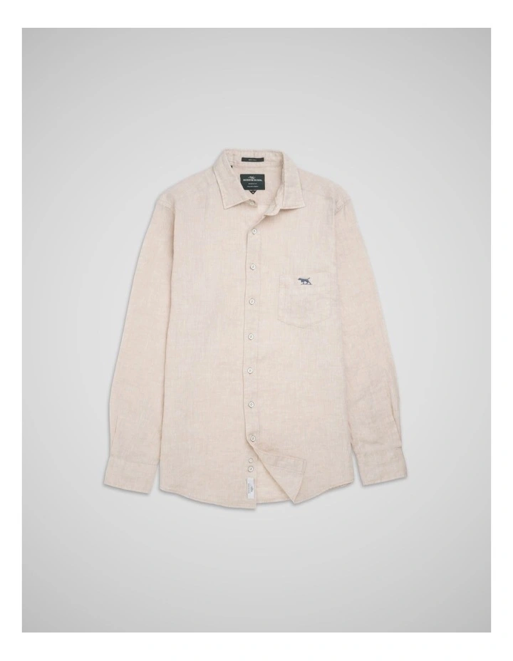 Coromandel 2 Long Sleeve Sports Fit Shirt in Natural image 4