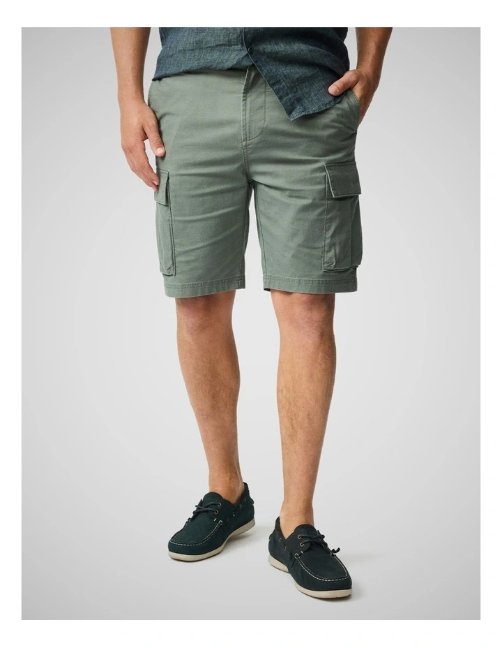 Arkles Bay Utility 9 inch Short in Army image 1