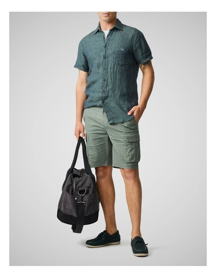 Arkles Bay Utility 9 inch Short in Army image 2