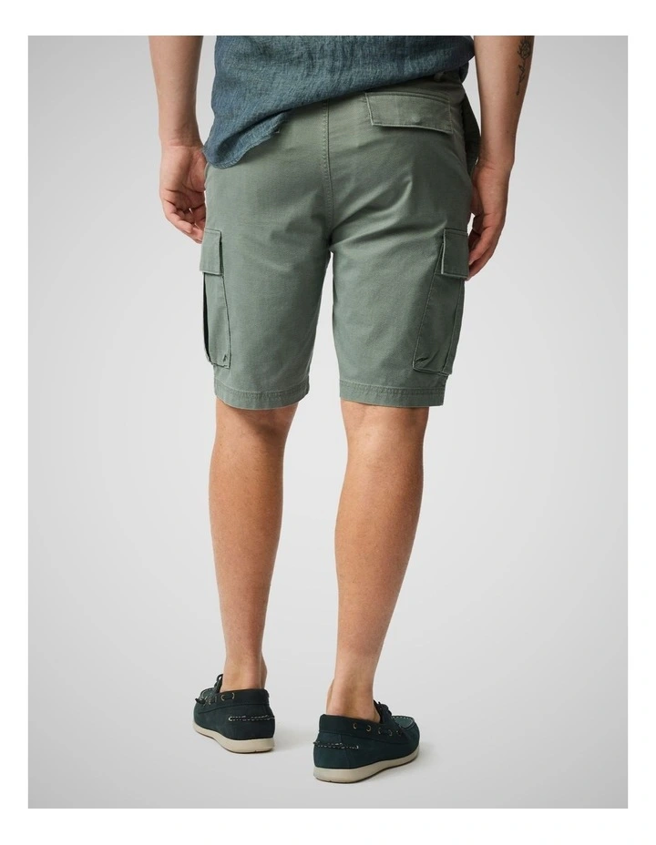 Arkles Bay Utility 9 inch Short in Army image 3