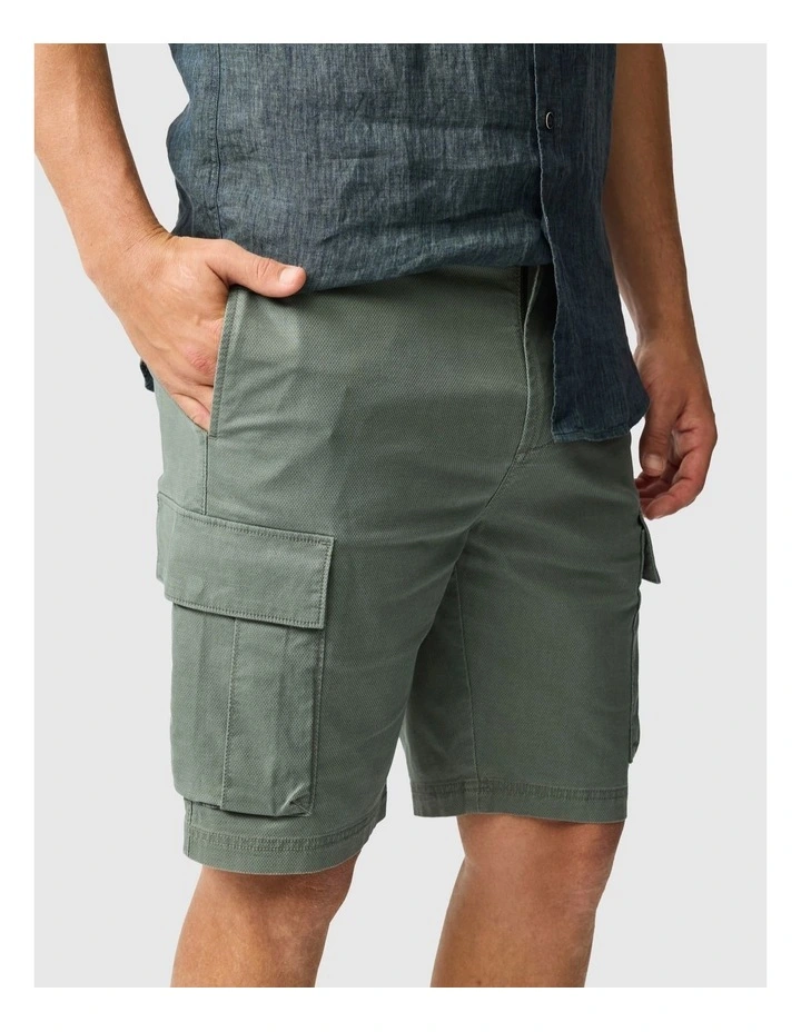 Arkles Bay Utility 9 inch Short in Army image 6