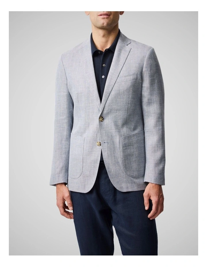 The Cascades Sports Fit Jacket in Sky image 1