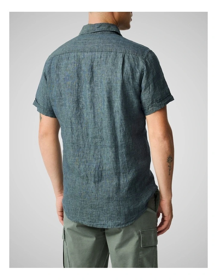 Cathedral Cove Short Sleeve Sports Fit Shirt in Ash image 3