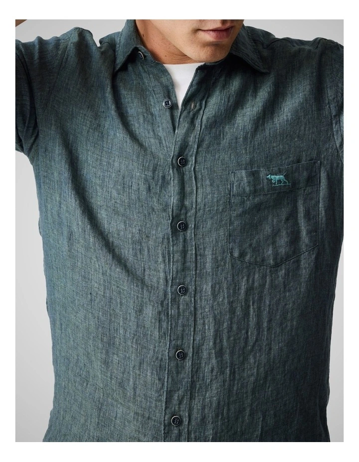 Cathedral Cove Short Sleeve Sports Fit Shirt in Ash image 6