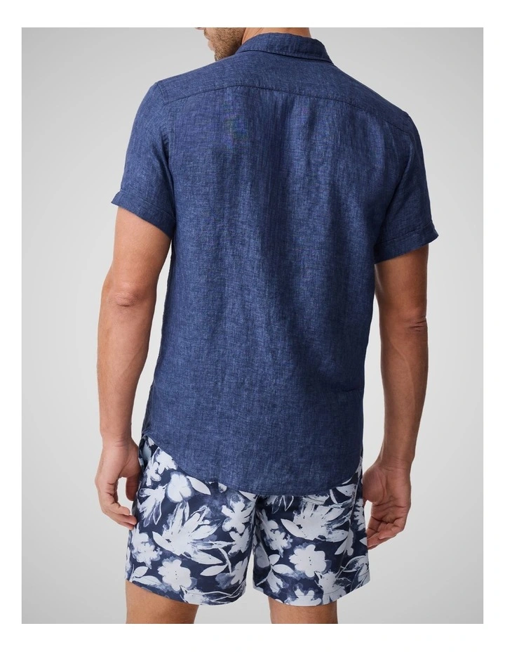 Cathedral Cove Short Sleeve Sports Fit Shirt in Marine image 3