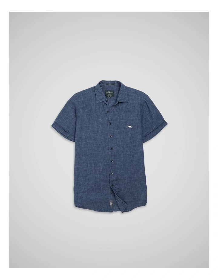 Cathedral Cove Short Sleeve Sports Fit Shirt in Marine image 4