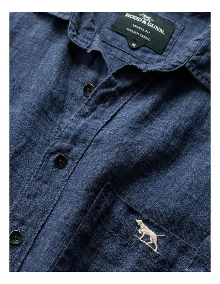 Cathedral Cove Short Sleeve Sports Fit Shirt in Marine image 5