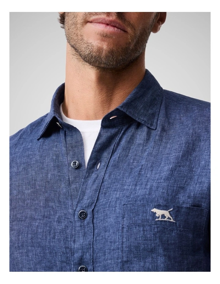 Cathedral Cove Short Sleeve Sports Fit Shirt in Marine image 6