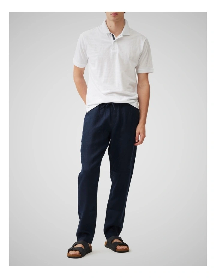 Linen Resort Pant in Navy image 2