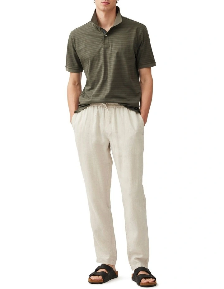 Linen Resort Pant in Oatmeal image 2