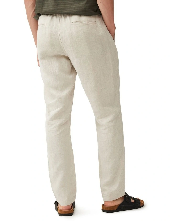 Linen Resort Pant in Oatmeal image 3
