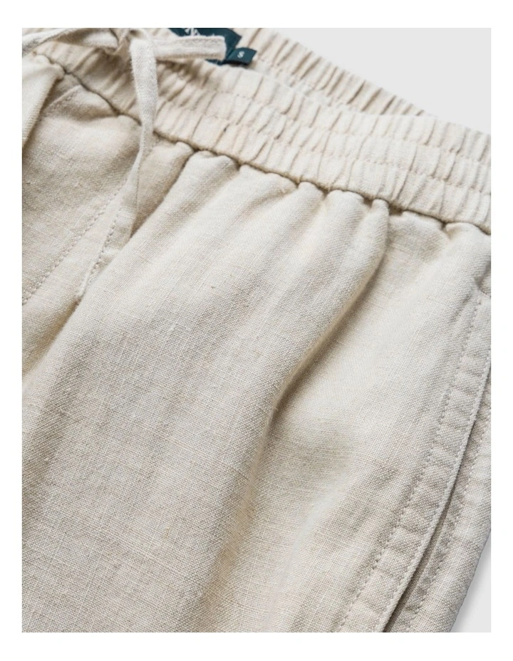 Linen Resort Pant in Oatmeal image 5