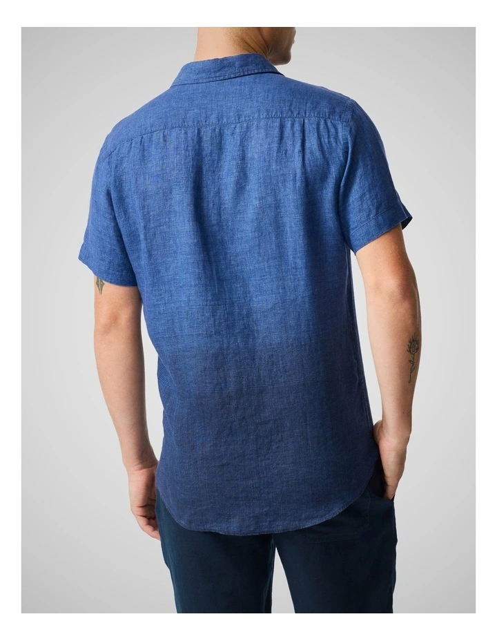 Cannons Creek Short Sleeve Sports Fit Shirt in Eclipse image 3