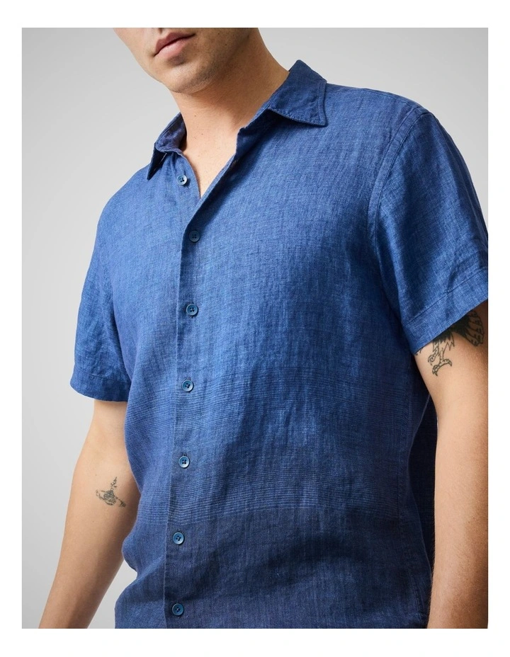 Cannons Creek Short Sleeve Sports Fit Shirt in Eclipse image 6