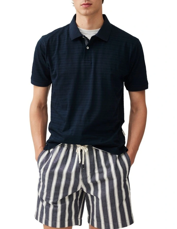 Evans Bay Sports Fit Polo in Midnight image 1