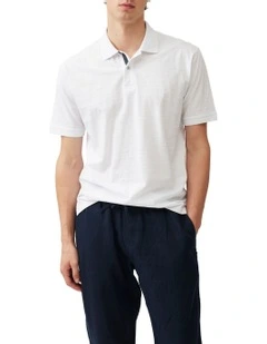Evans Bay Sports Fit Polo Shirt in Snow