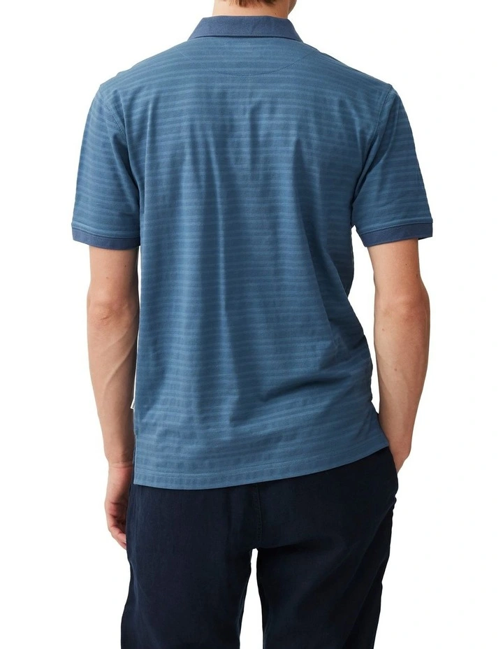 Evans Bay Sports Fit Polo in Bluestone image 3