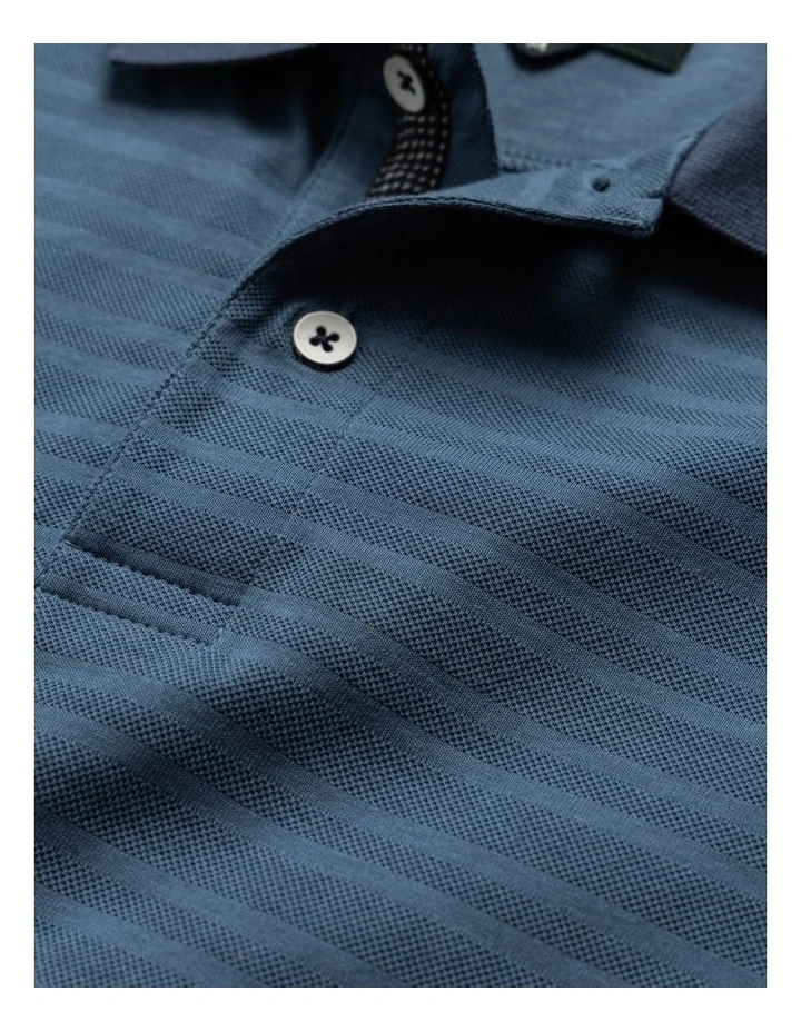 Evans Bay Sports Fit Polo in Bluestone image 5
