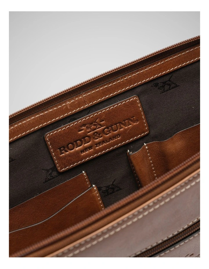 Picton File Medium Bag in Cognac image 4