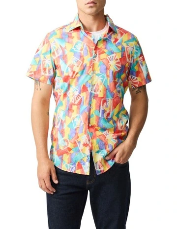 Danbury Short Sleeve Sports Fit Shirt in Sunburst