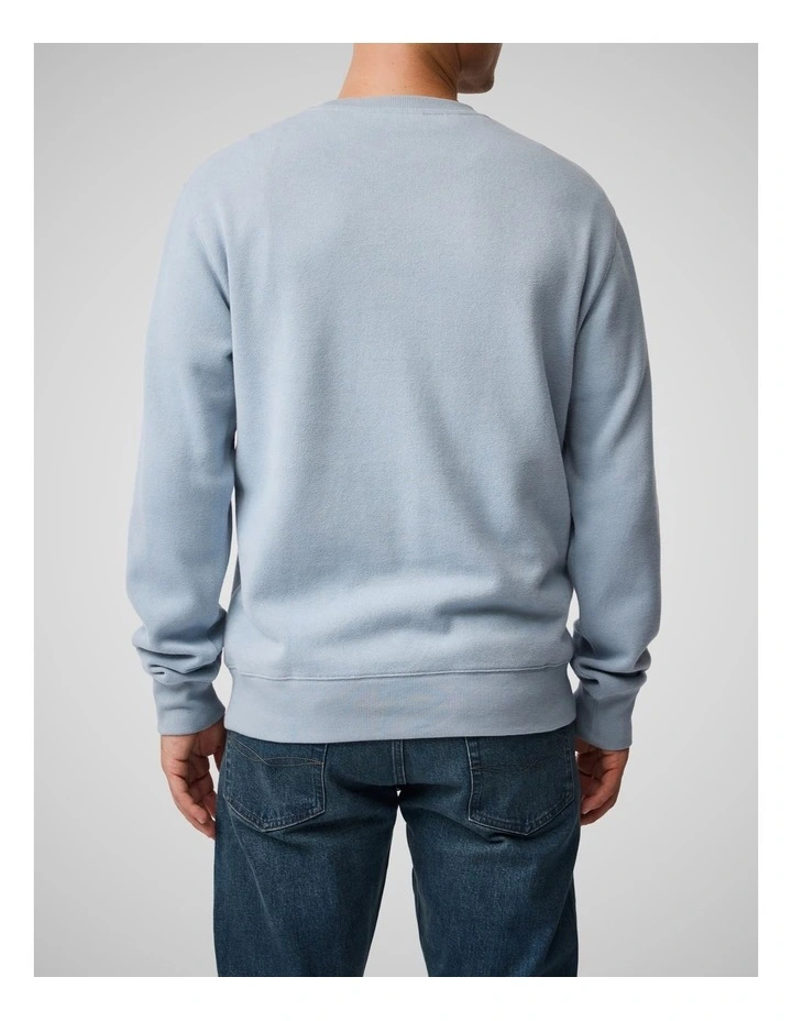 Crew Neck Sweat Shirt in Arctic image 3