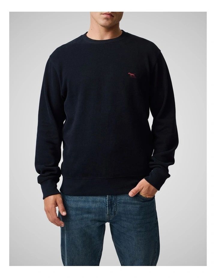 Crew Neck Sweat Shirt in Deep Sea image 1