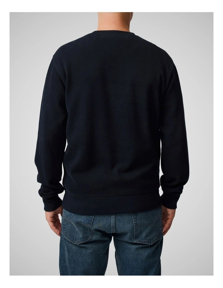 Crew Neck Sweat Shirt in Deep Sea image 3