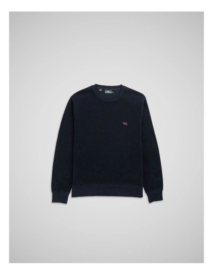 Crew Neck Sweat Shirt in Deep Sea image 4