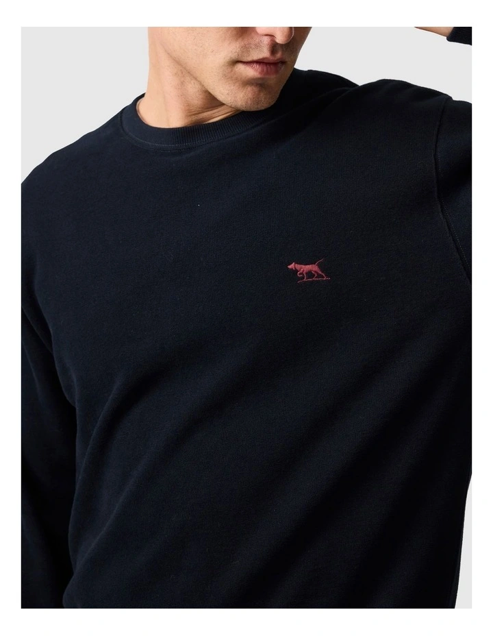 Crew Neck Sweat Shirt in Deep Sea image 6