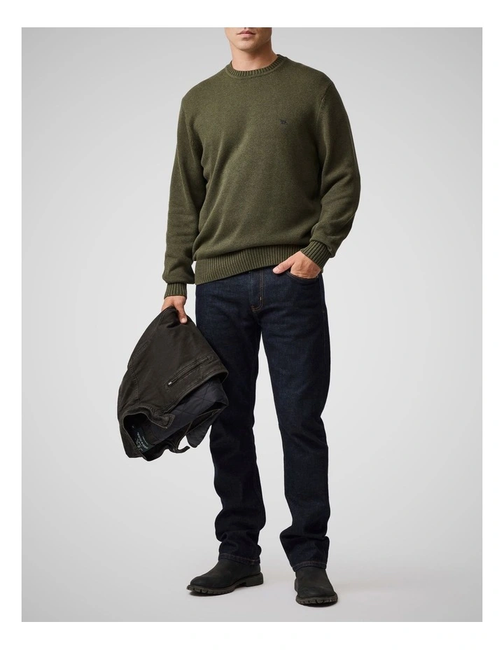 Gunn Crew Knit in Loden image 2