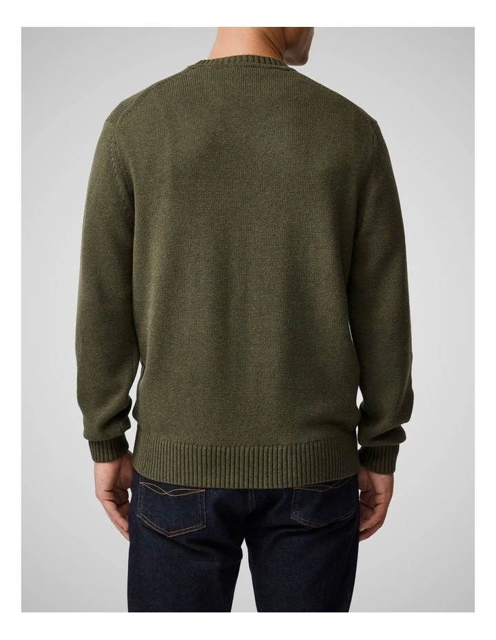 Gunn Crew Knit in Loden image 3