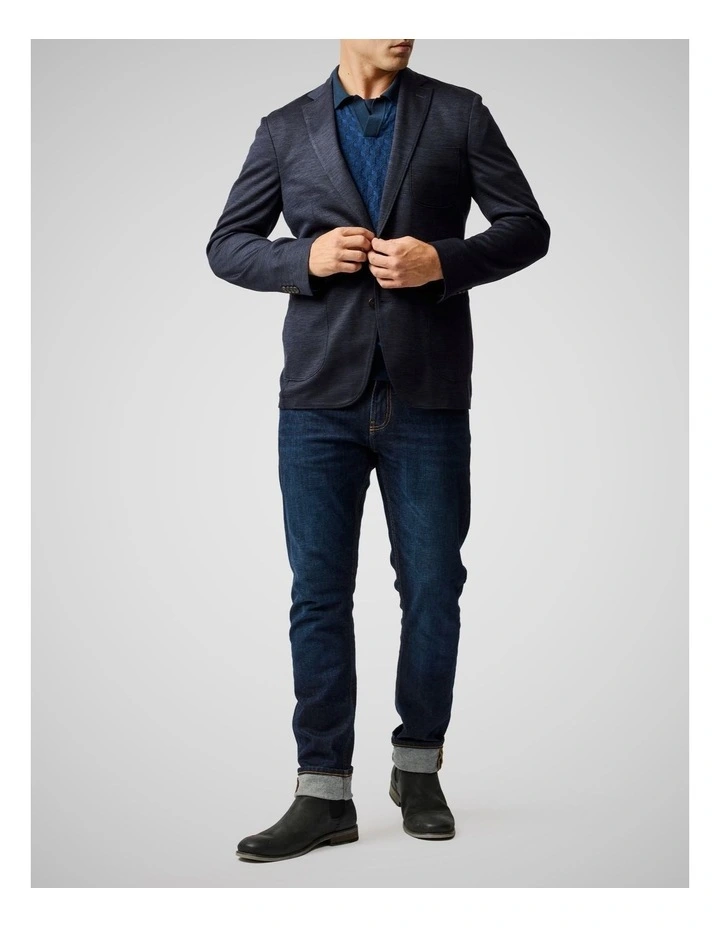 Moorefield Sports Fit Jacket in Indigo image 2