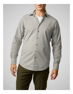 Henderson Valley Long Sleeve Sports Fit Shirt in Maple