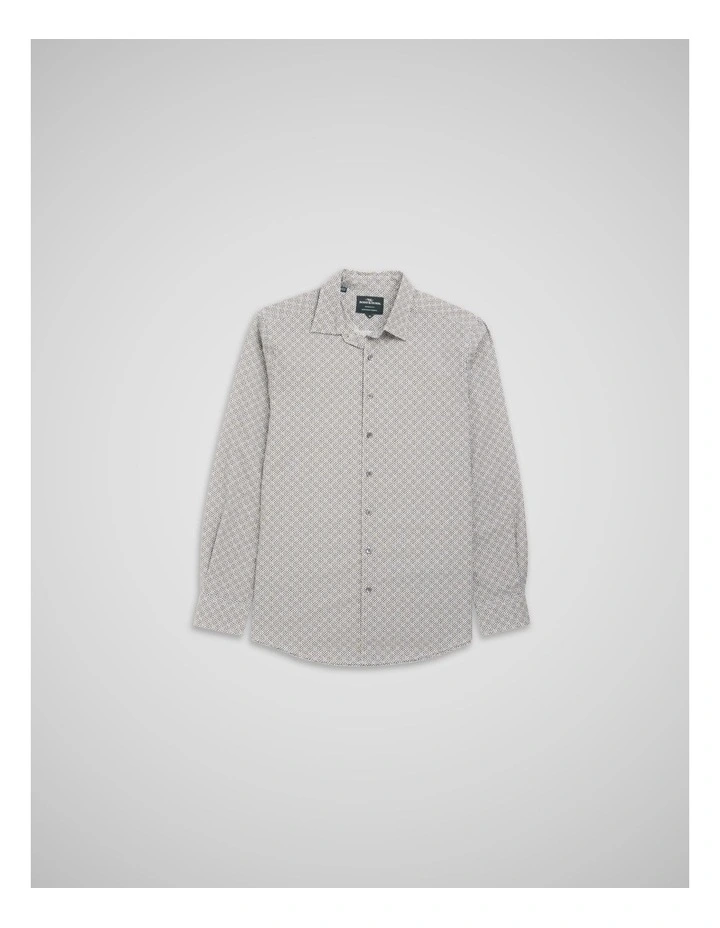 Henderson Valley Long Sleeve Sports Fit Shirt in Maple image 4