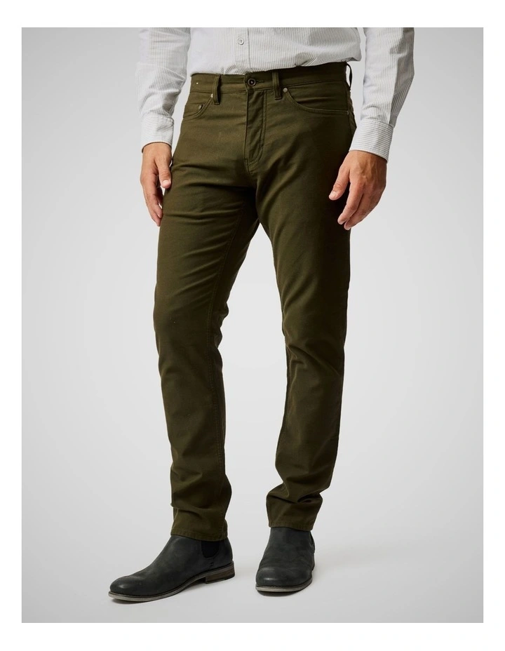 Motion 2 Straight Short Leg Jeans in Seaweed image 1