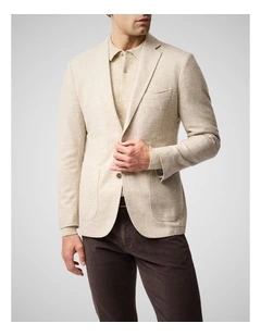 Mt Mason Sports Fit Jacket in Macadamia