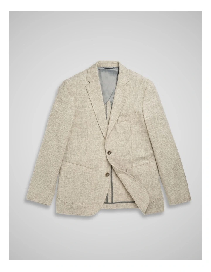 Mt Mason Sports Fit Jacket in Macadamia image 4