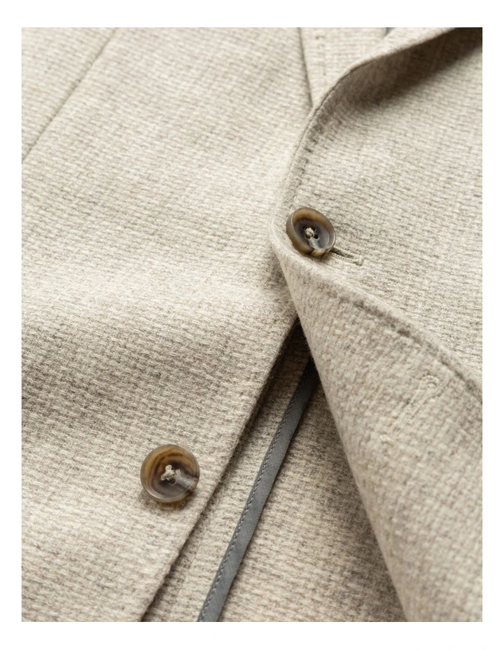 Mt Mason Sports Fit Jacket in Macadamia image 5