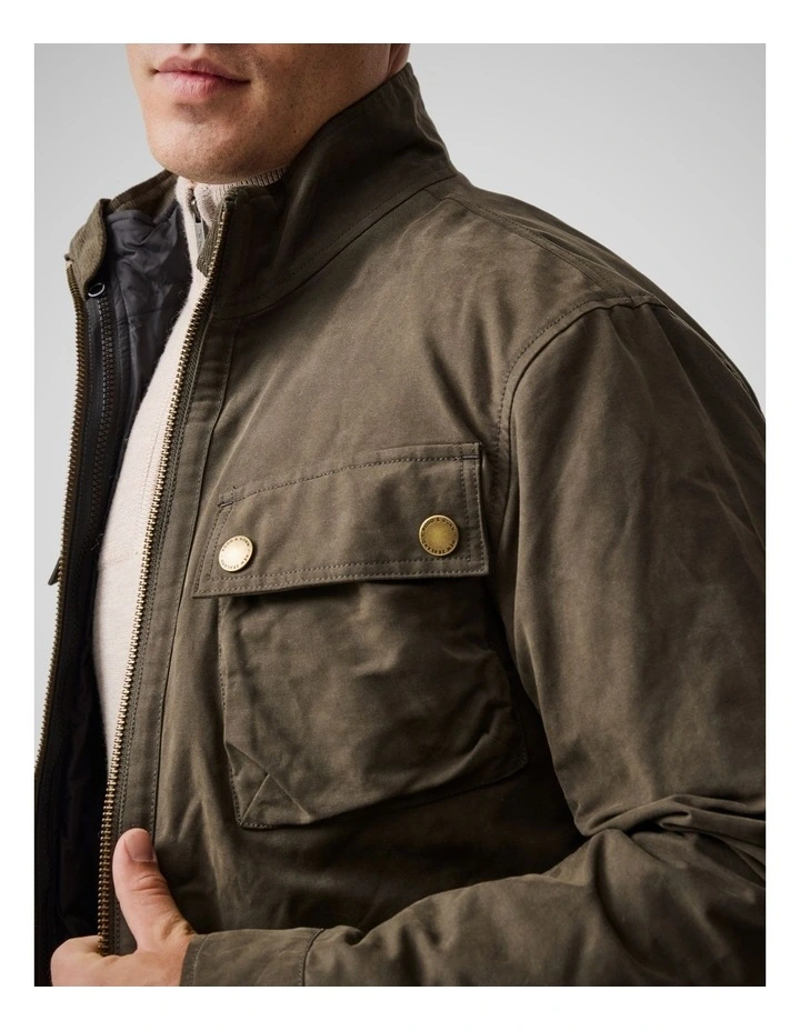 Aberdeen Jacket in Deep Olive image 6