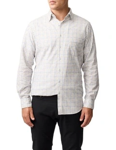 Fox Street Long Sleeve Sports Fit Shirt in River