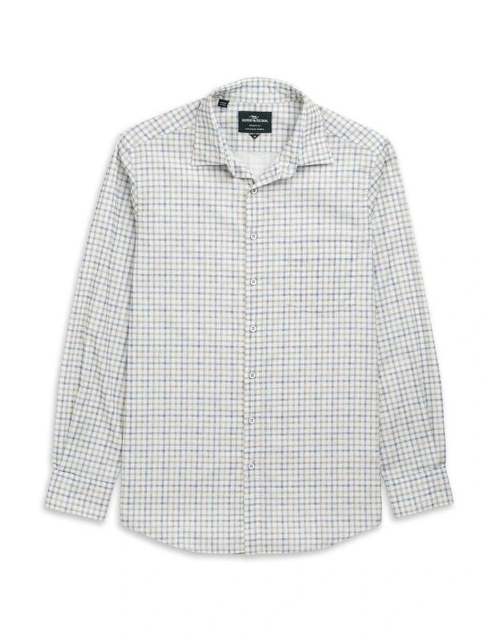 Fox Street Long Sleeve Sports Fit Shirt in River image 4