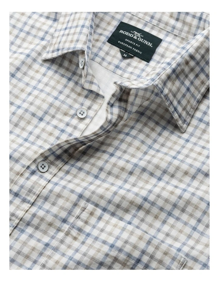 Fox Street Long Sleeve Sports Fit Shirt in River image 5