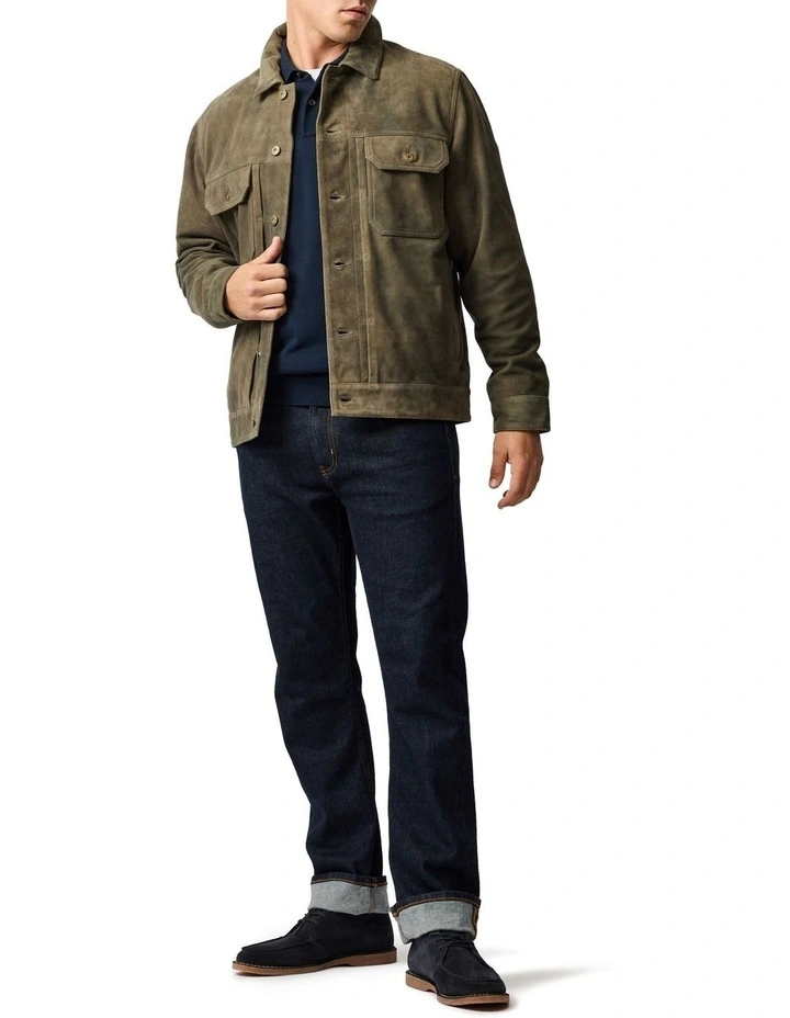 Little River Leather Jacket in Mouse image 2