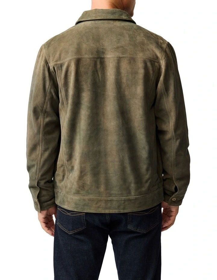 Little River Leather Jacket in Mouse image 3