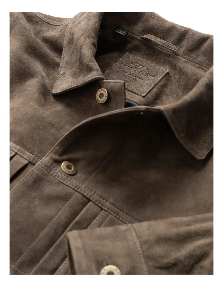 Little River Leather Jacket in Mouse image 5