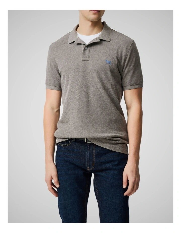 The Gunn Sports Fit Polo in Mocha image 1