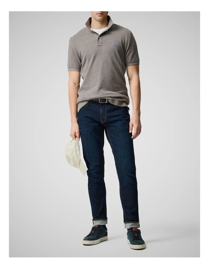 The Gunn Sports Fit Polo in Mocha image 2