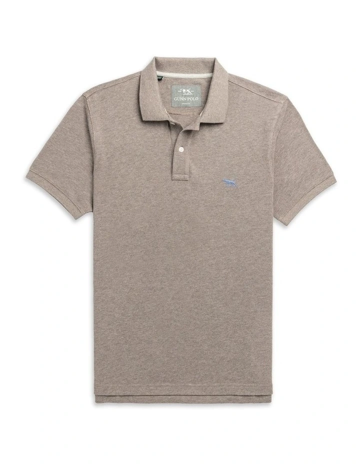 The Gunn Sports Fit Polo in Mocha image 4